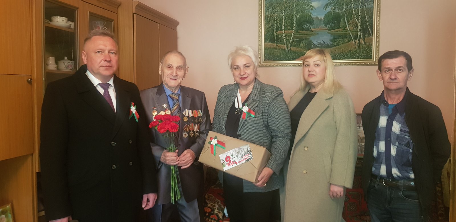 Поздравление ветерана Великой отечественной войны Германова Анатолия Андреевича с Днём Победы!